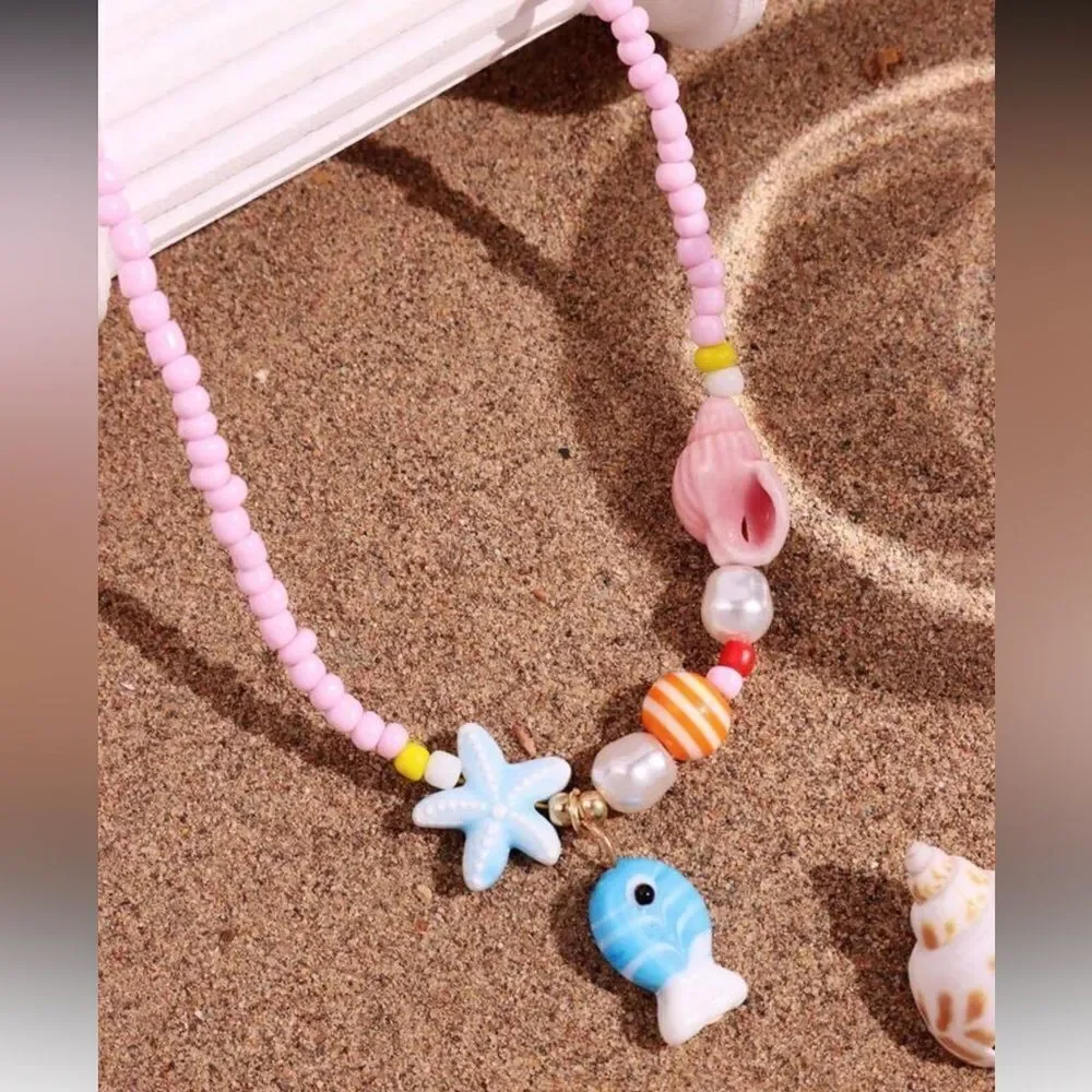 Colorful Beaded Necklace A1435